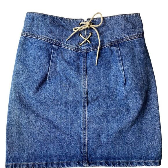 Vintage Authentic Made In the Shade Jean Skirt Size 7 - Picture 2 of 4